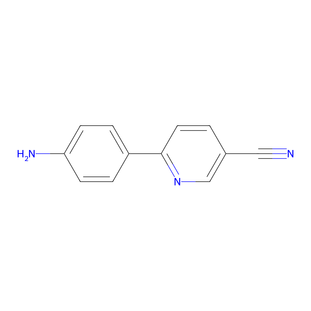 6-(4-Aminophenyl)-3-pyridinecarbonitrile molecular structure, CAS 1097298-98-0