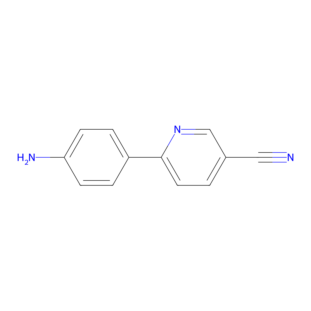 6-(4-Aminophenyl)-3-pyridinecarbonitrile molecular structure, CAS 1097298-98-0