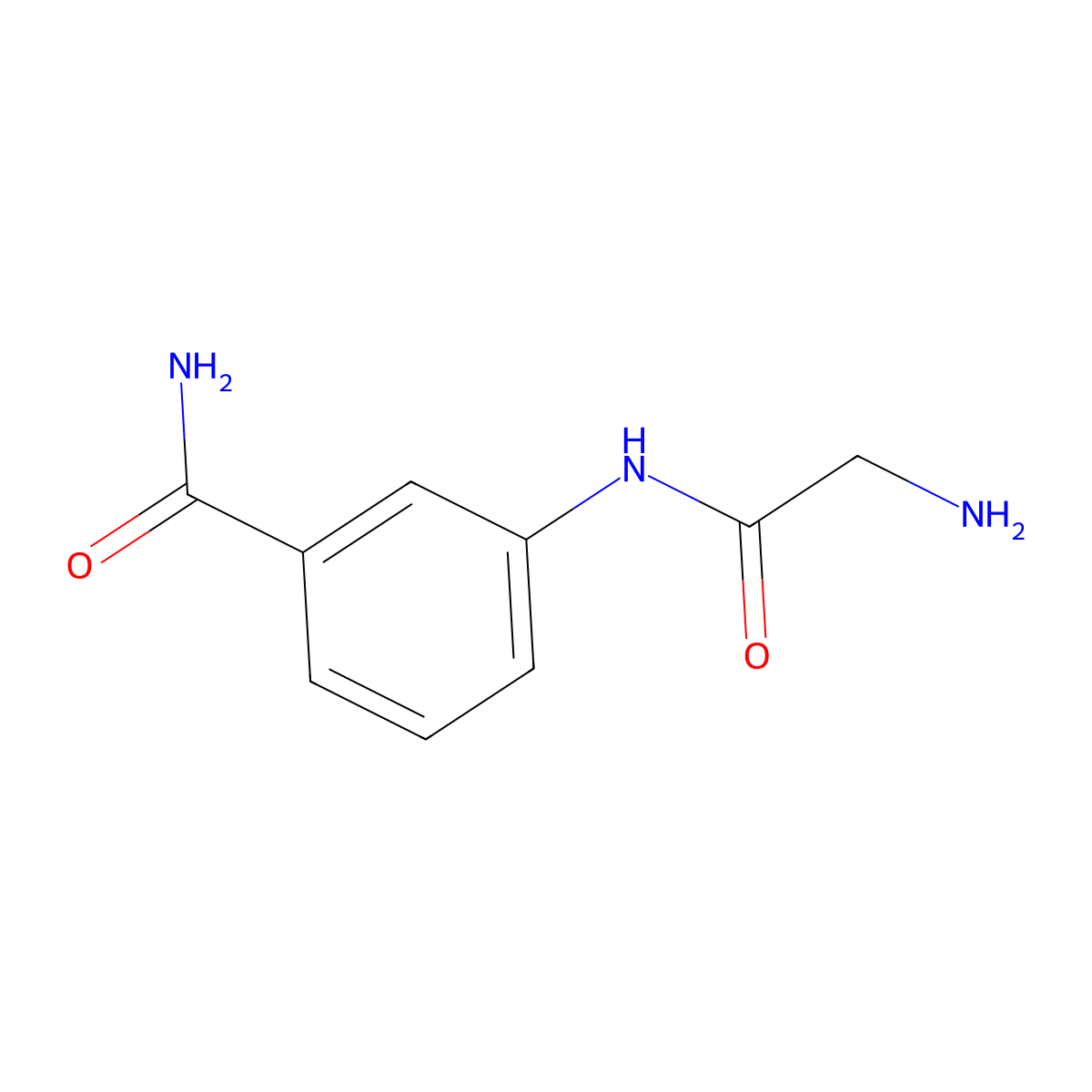 3-(2-Aminoacetamido)benzamide molecular structure, CAS 109737-27-1