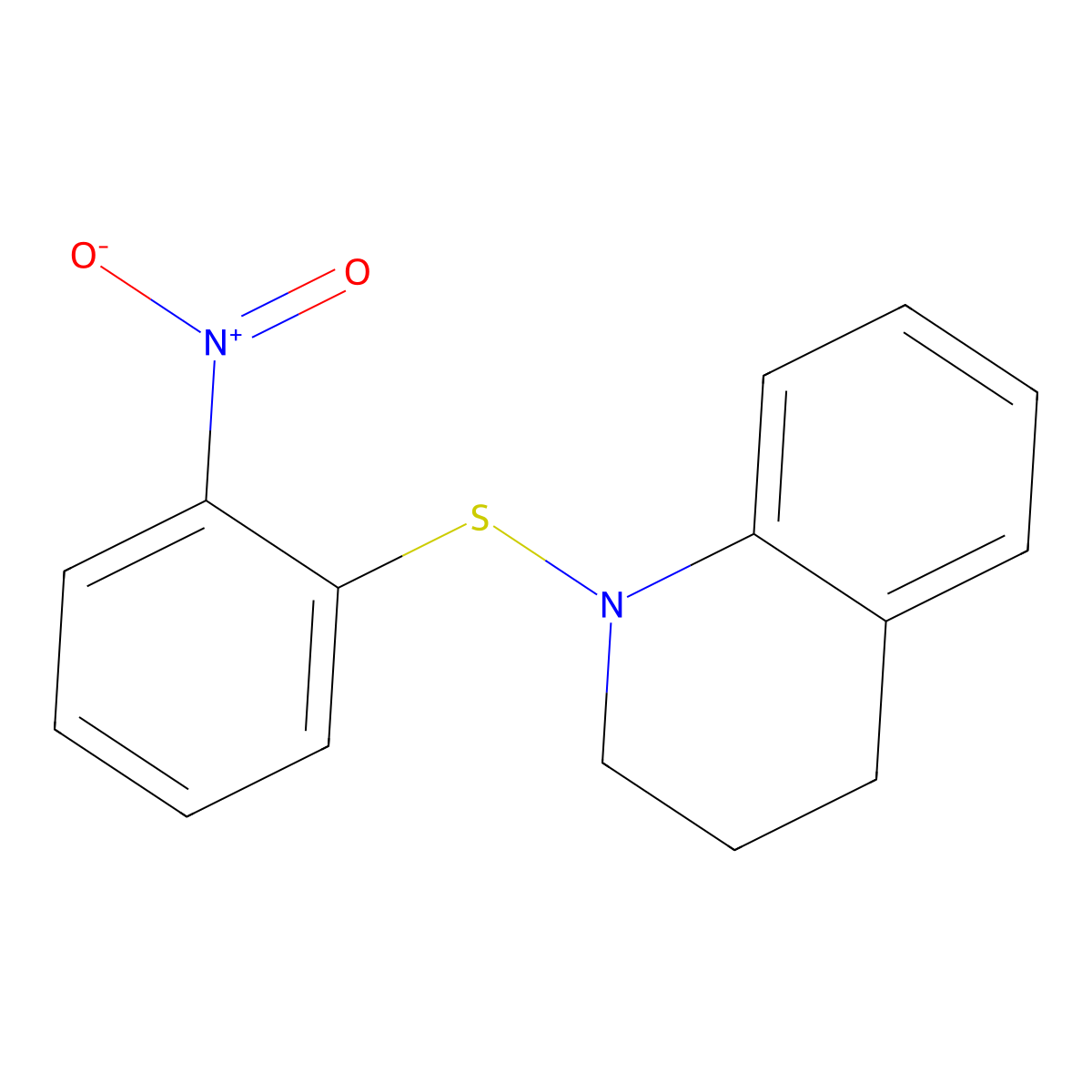 1-[(2-Nitrophenyl)sulfanyl]-1,2,3,4-tetrahydroquinoline molecular structure, CAS 109739-50-6