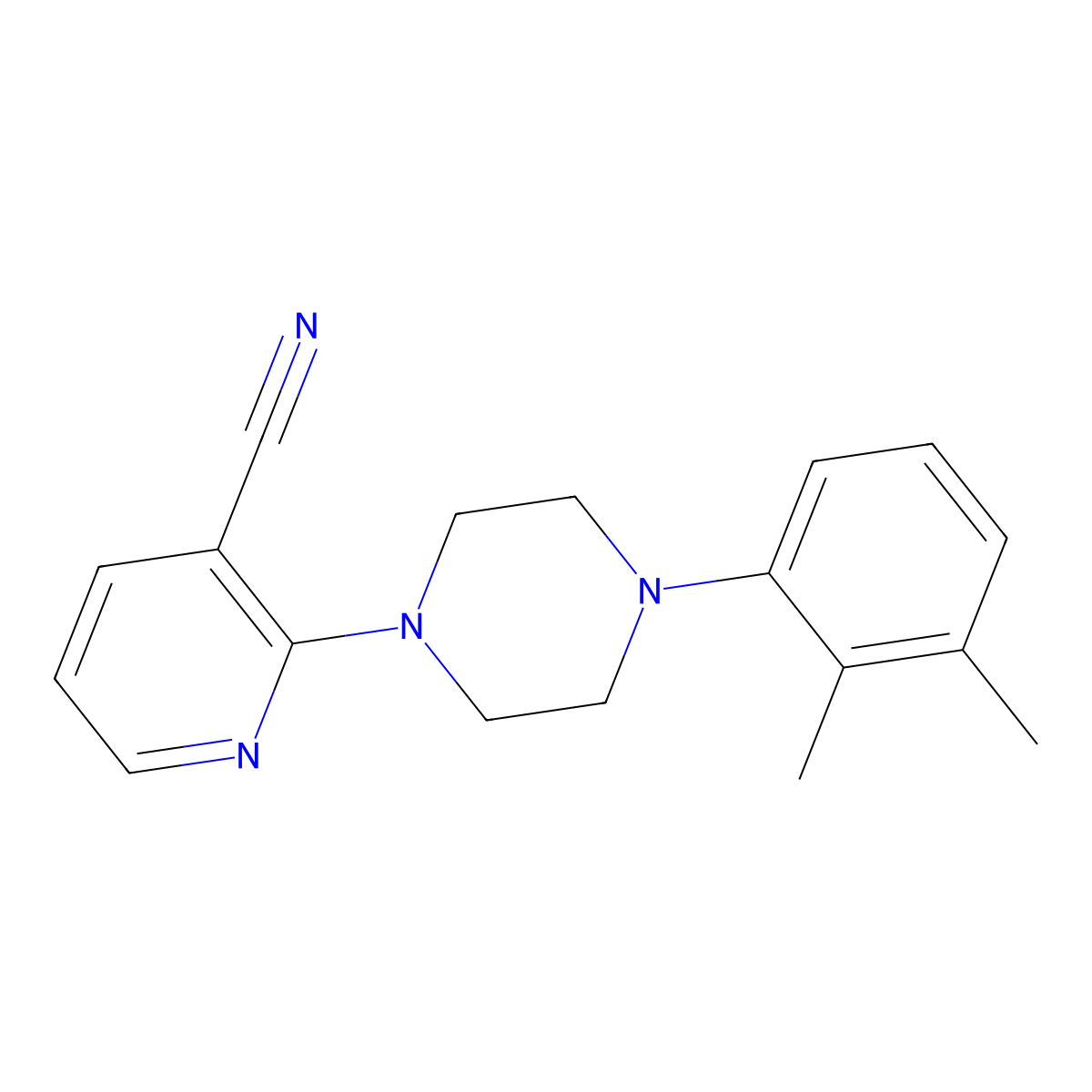 2-[4-(2,3-Dimethylphenyl)piperazin-1-yl]pyridine-3-carbonitrile molecular structure, CAS 1097410-32-6
