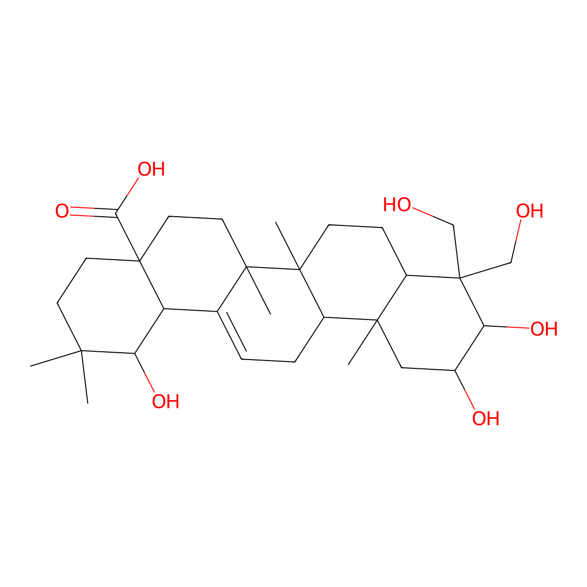 Bellericagenin B molecular structure, CAS 109742-48-5