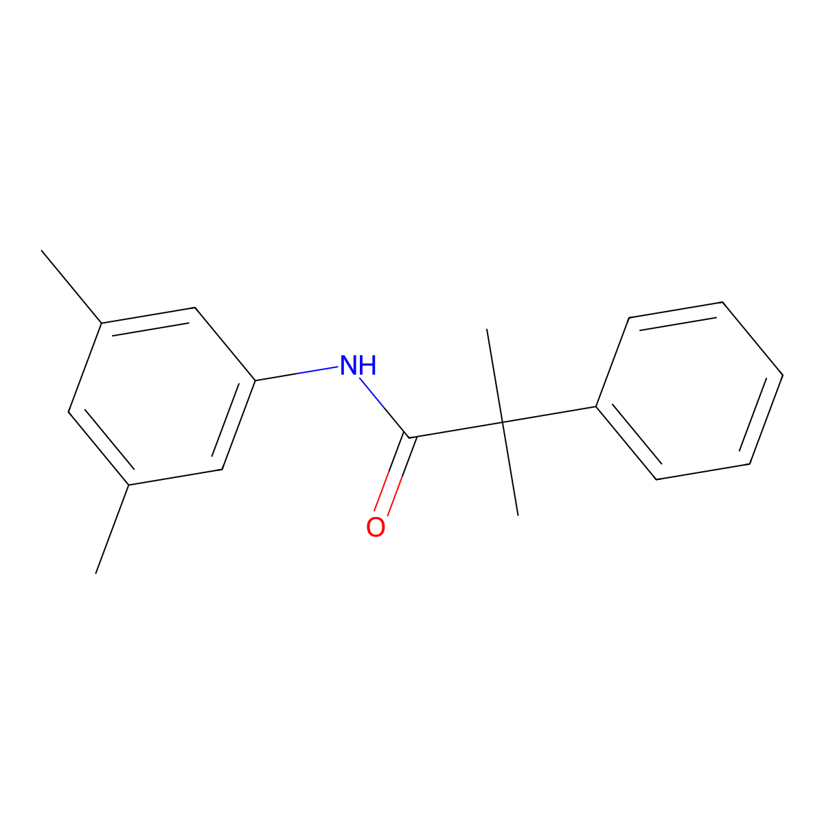 N-(3,5-dimethylphenyl)-2-methyl-2-phenylpropanamide molecular structure, CAS 1097435-94-3