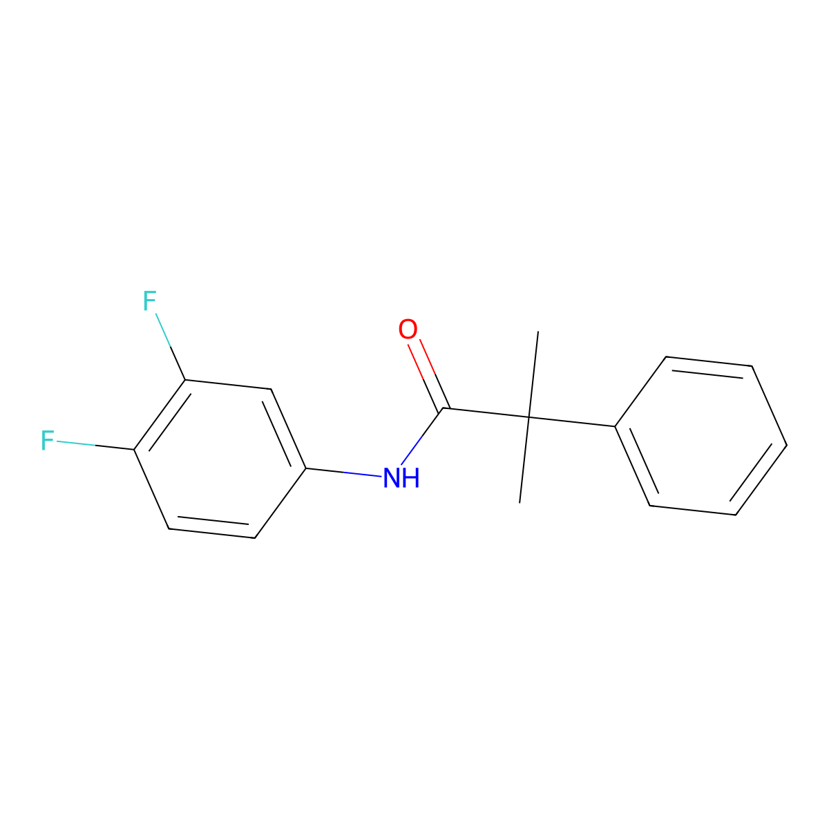 N-(3,4-difluorophenyl)-2-methyl-2-phenylpropanamide molecular structure, CAS 1097446-21-3