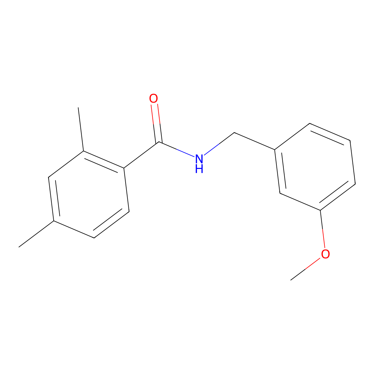 N-[(3-methoxyphenyl)methyl]-2,4-dimethylbenzamide molecular structure, CAS 1097449-03-0