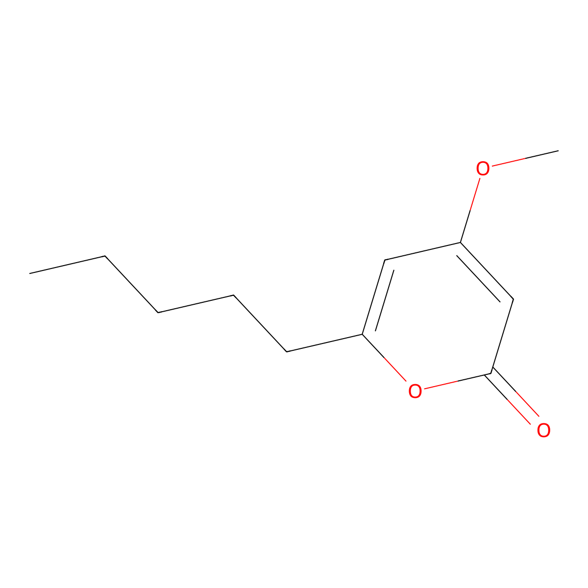 4-Methoxy-6-pentyl-2H-pyran-2-one molecular structure, CAS 109746-09-0