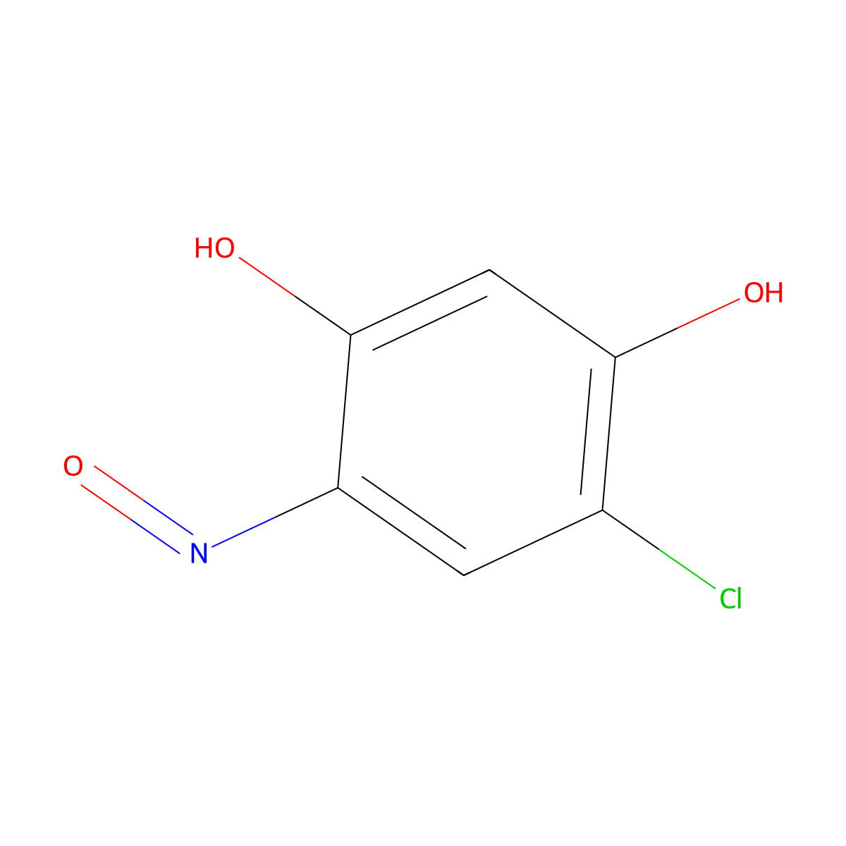 4-Chloro-6-nitrosoresorcinol molecular structure, CAS 109755-36-4