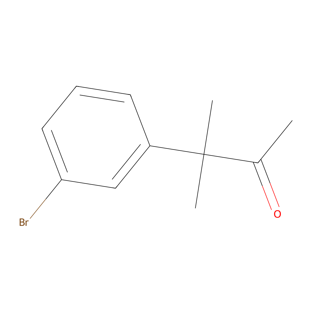 3-(3-Bromophenyl)-3-methylbutan-2-one molecular structure, CAS 109757-55-3