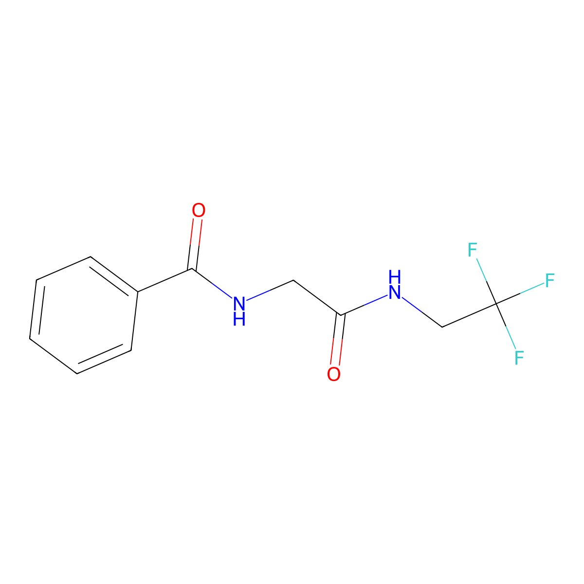 2-(phenylformamido)-N-(2,2,2-trifluoroethyl)acetamide molecular structure, CAS 1097586-79-2