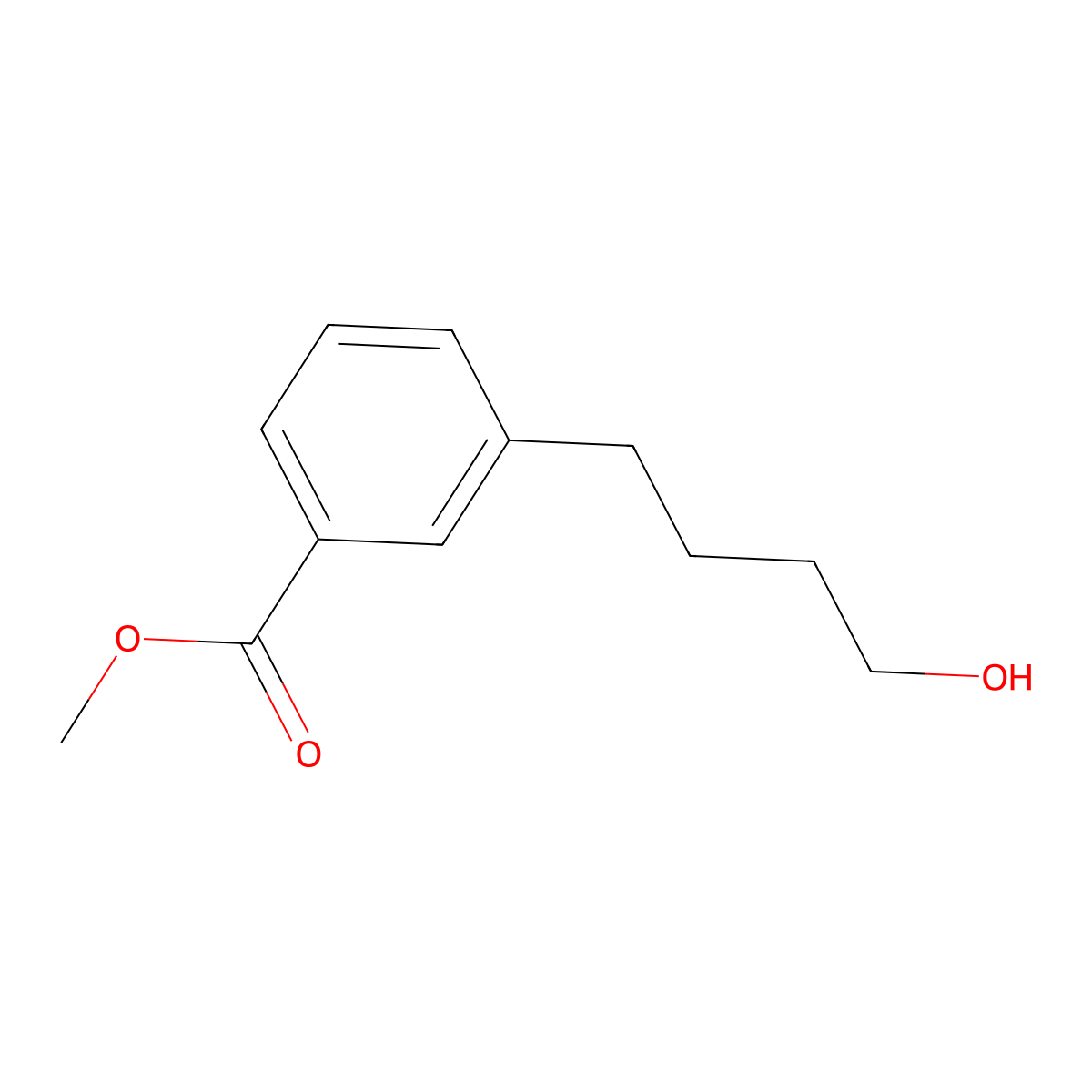 Methyl3-(4-hydroxybutyl)benzoate molecular structure, CAS 1097624-19-5