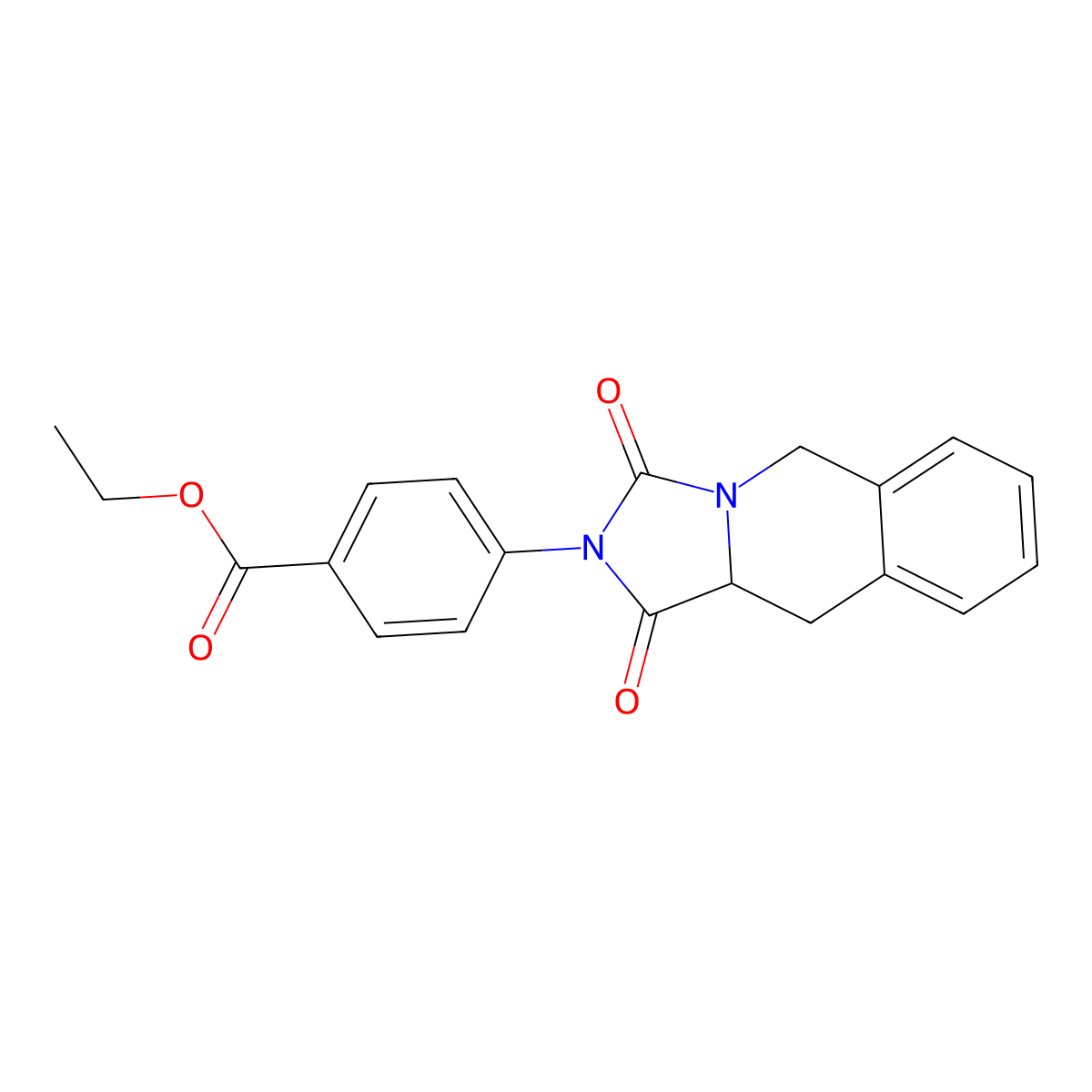 ethyl 4-(1,3-dioxo-1,5,10,10a-tetrahydroimidazo[1,5-b]isoquinolin-2(3H)-yl)benzoate molecular structure, CAS 1097627-10-5
