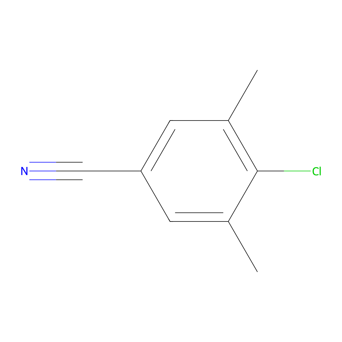 4-Chloro-3,5-dimethyl-benzonitrile molecular structure, CAS 1097629-24-7