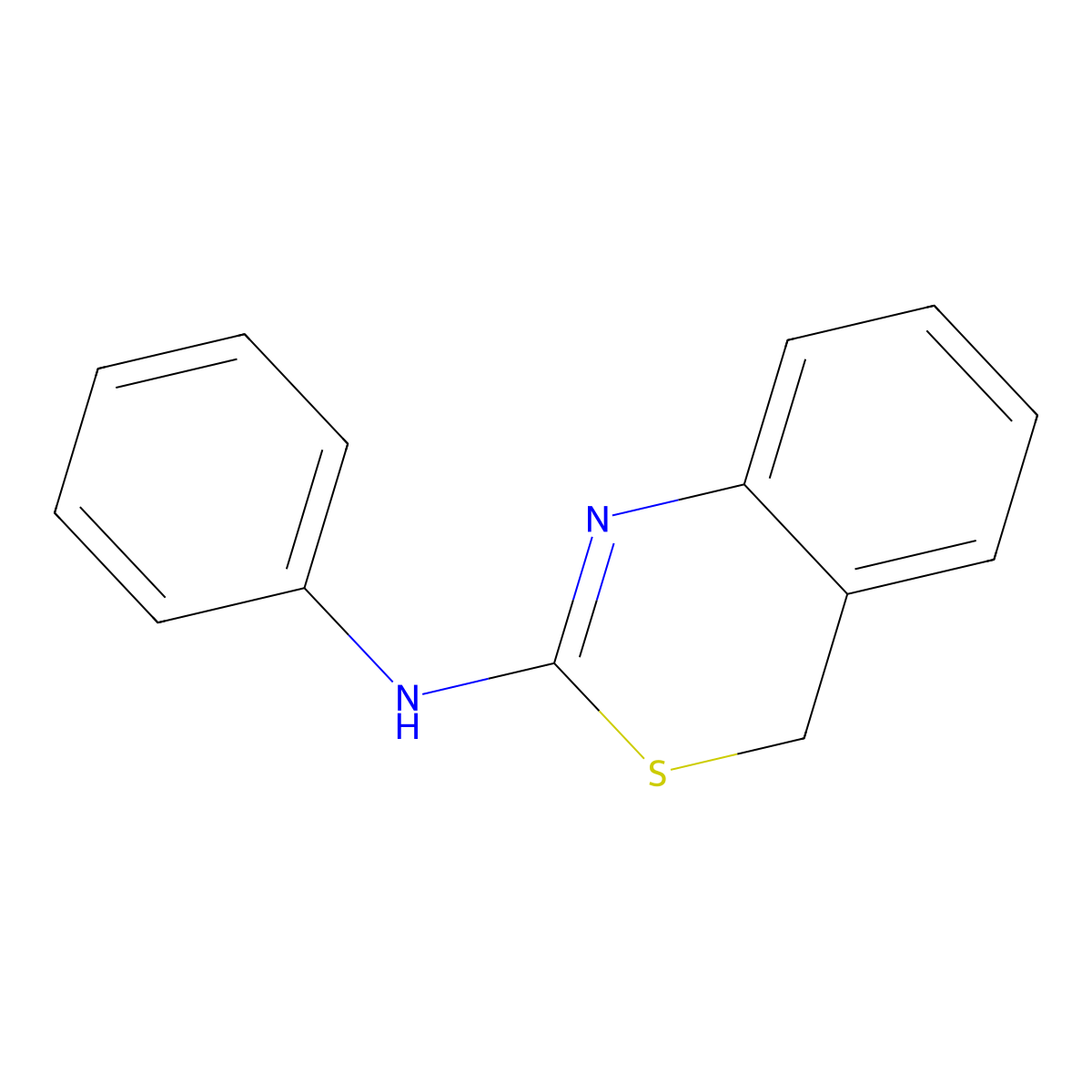 N-Phenyl-4H-3,1-benzothiazin-2-amine molecular structure, CAS 109768-66-3