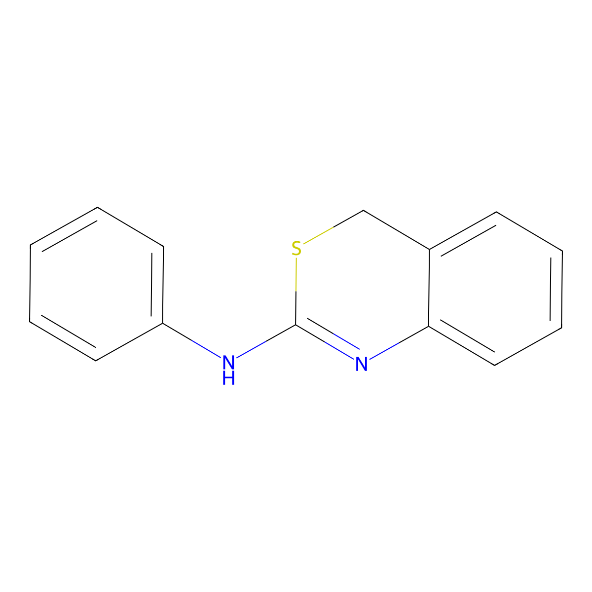 N-Phenyl-4H-3,1-benzothiazin-2-amine molecular structure, CAS 109768-66-3