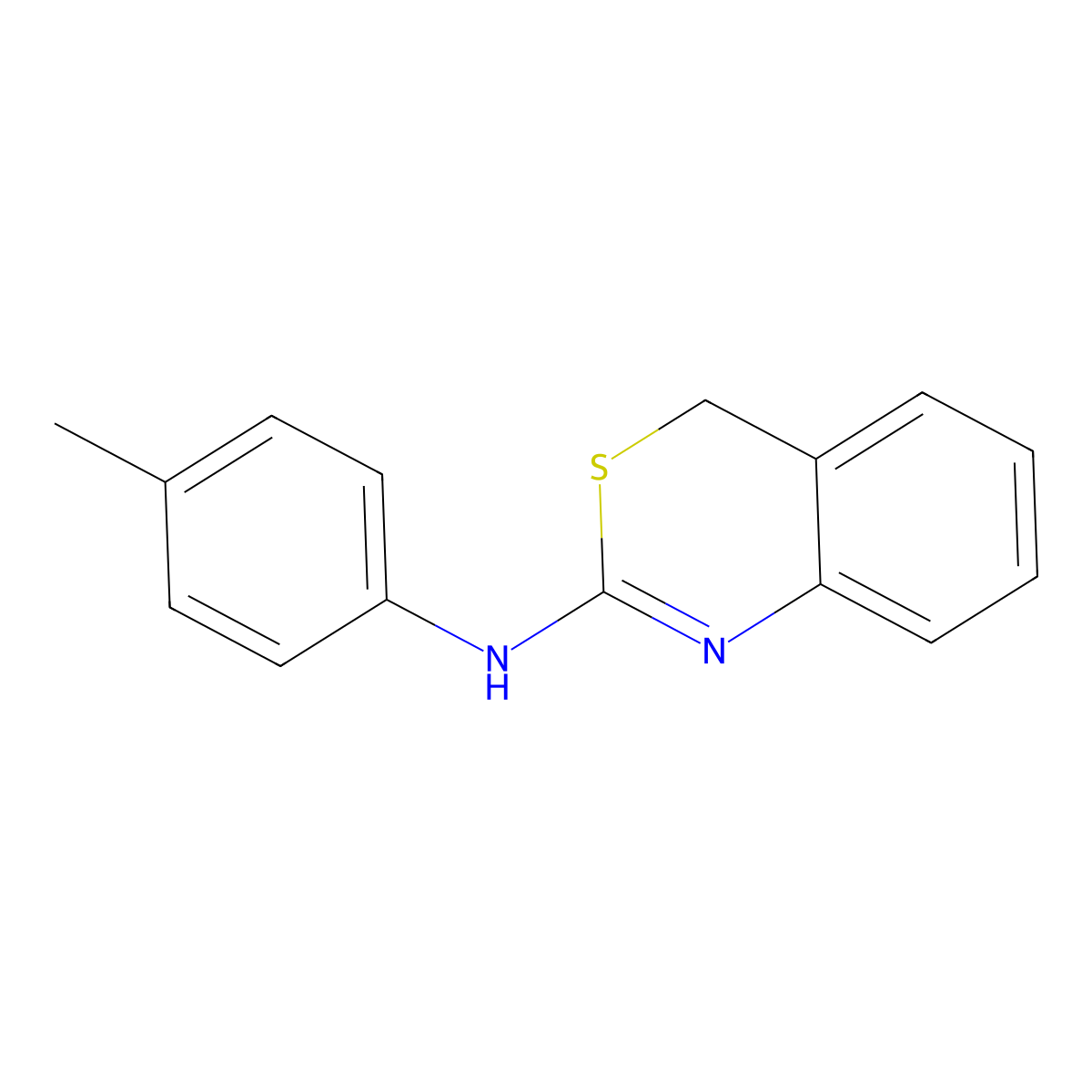 (4H-Benzo[d][1,3]thiazin-2-yl)-p-tolyl-amine molecular structure, CAS 109768-67-4