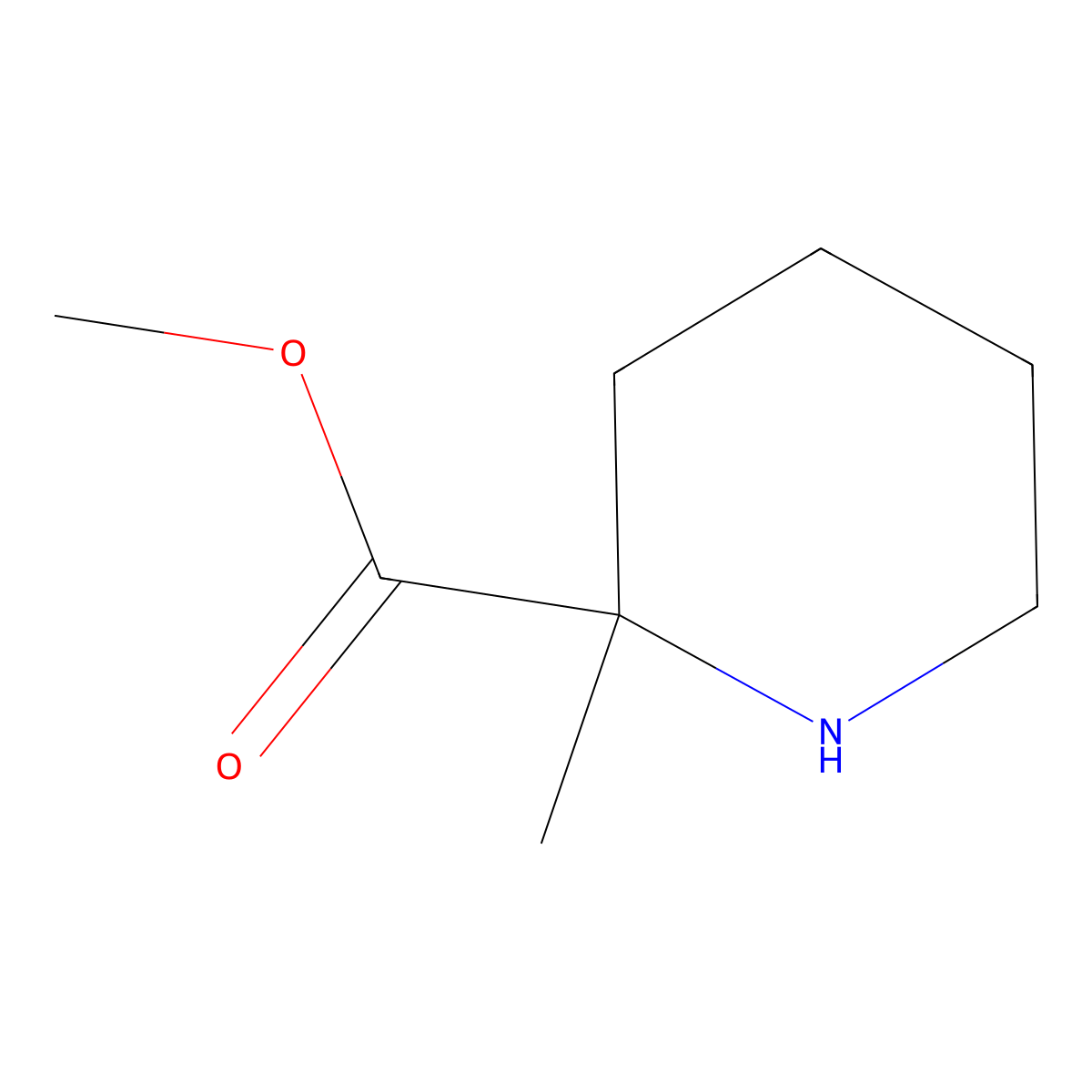 (S)-Methyl 2-methylpiperidine-2-carboxylate molecular structure, CAS 109772-27-2