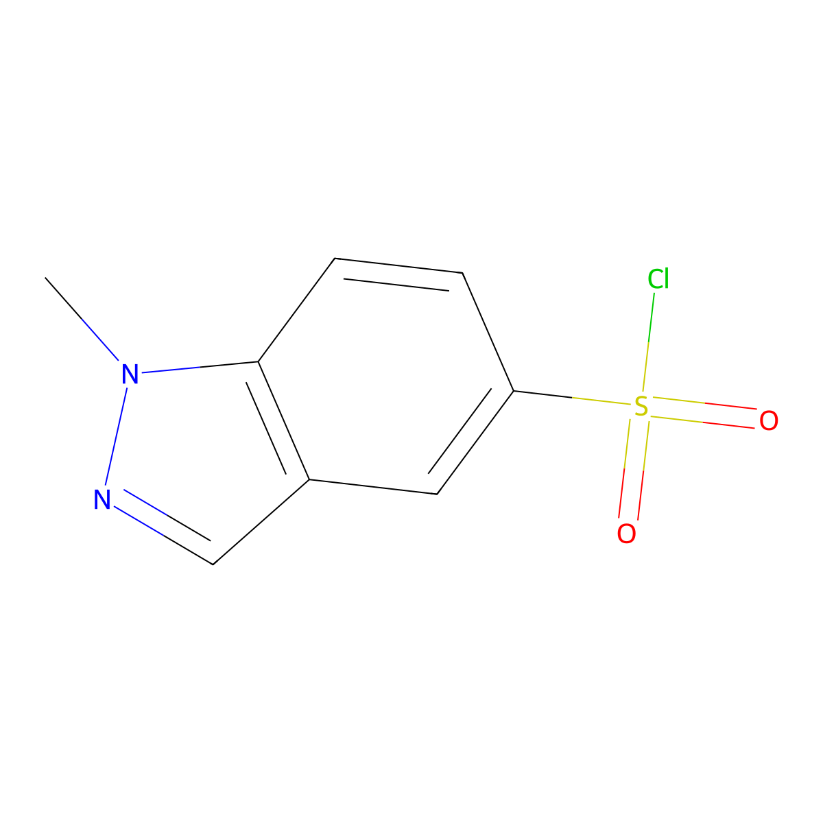 1-Methyl-1H-indazole-5-sulfonyl chloride molecular structure, CAS 1097730-93-2