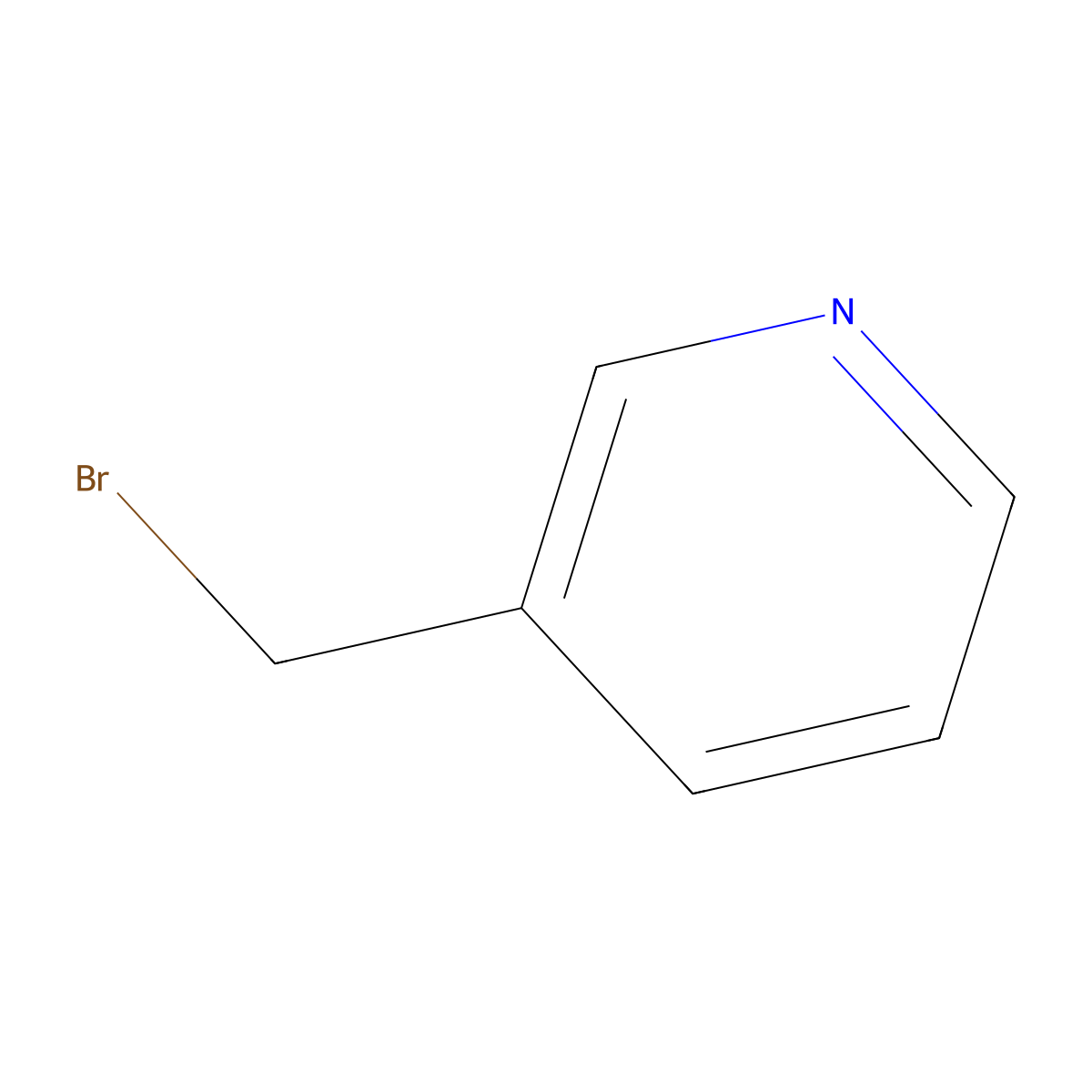 3-(Bromomethyl)pyridine molecular structure, CAS 1097733-24-8