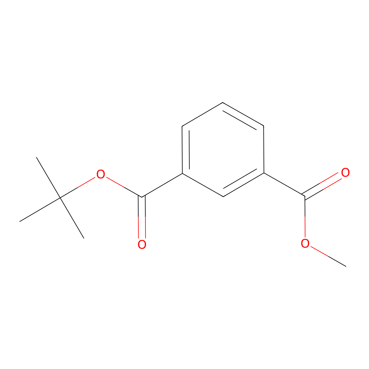 tert-Butyl methyl isophthalate molecular structure, CAS 1097776-71-0