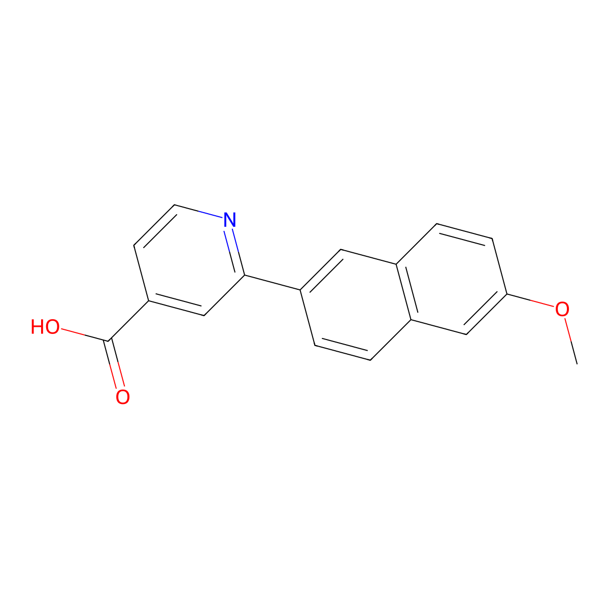 2-(6-Methoxynaphthalen-2-yl)isonicotinic acid molecular structure, CAS 1097777-12-2