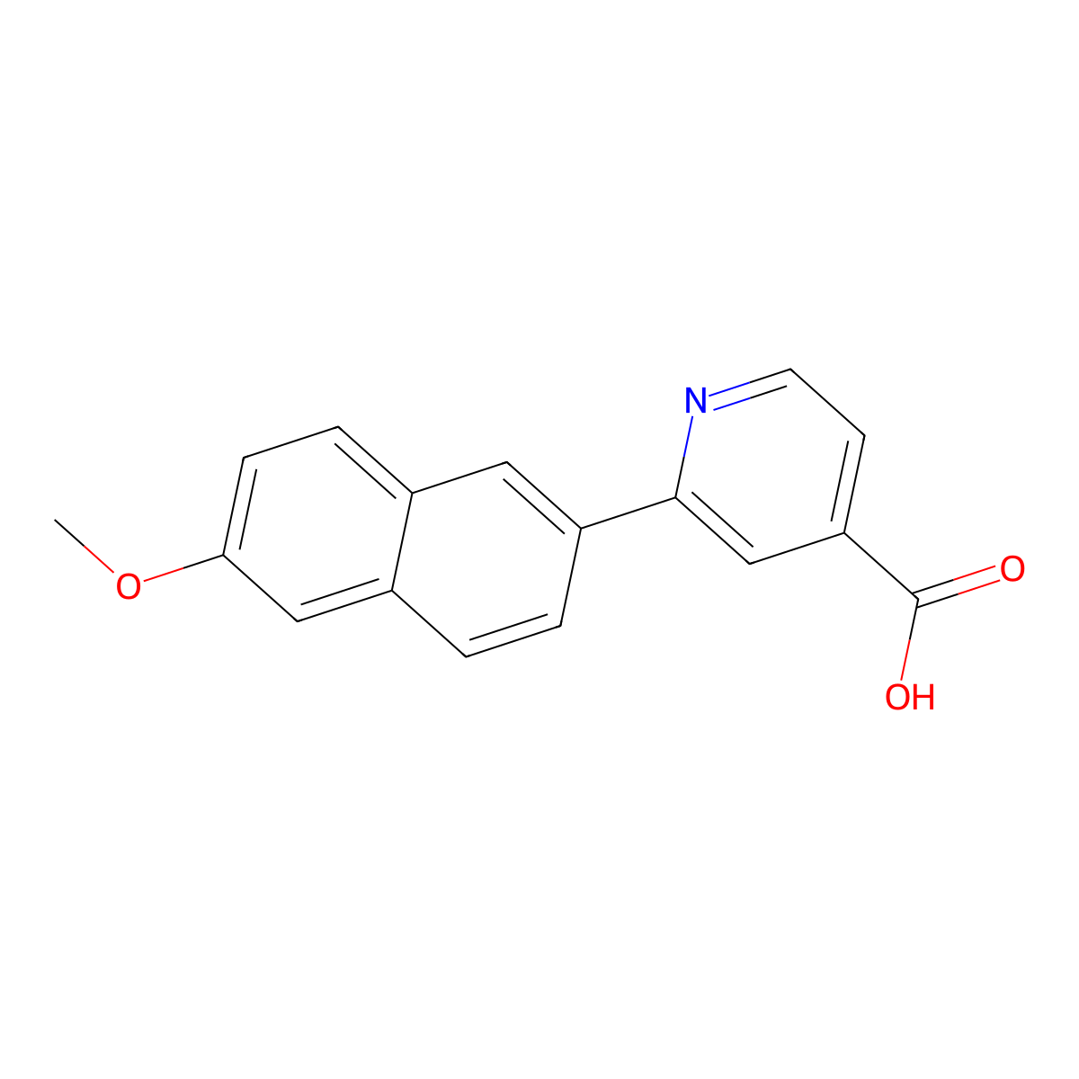 2-(6-Methoxynaphthalen-2-yl)isonicotinic acid molecular structure, CAS 1097777-12-2