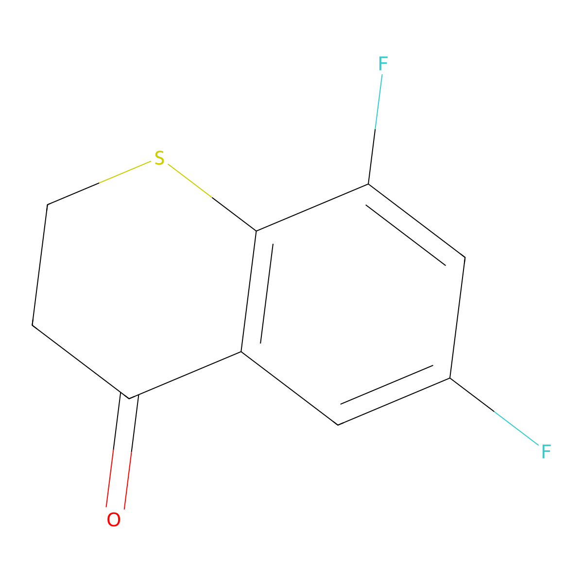 6,8-Difluorothiochroman-4-one molecular structure, CAS 1097779-72-0