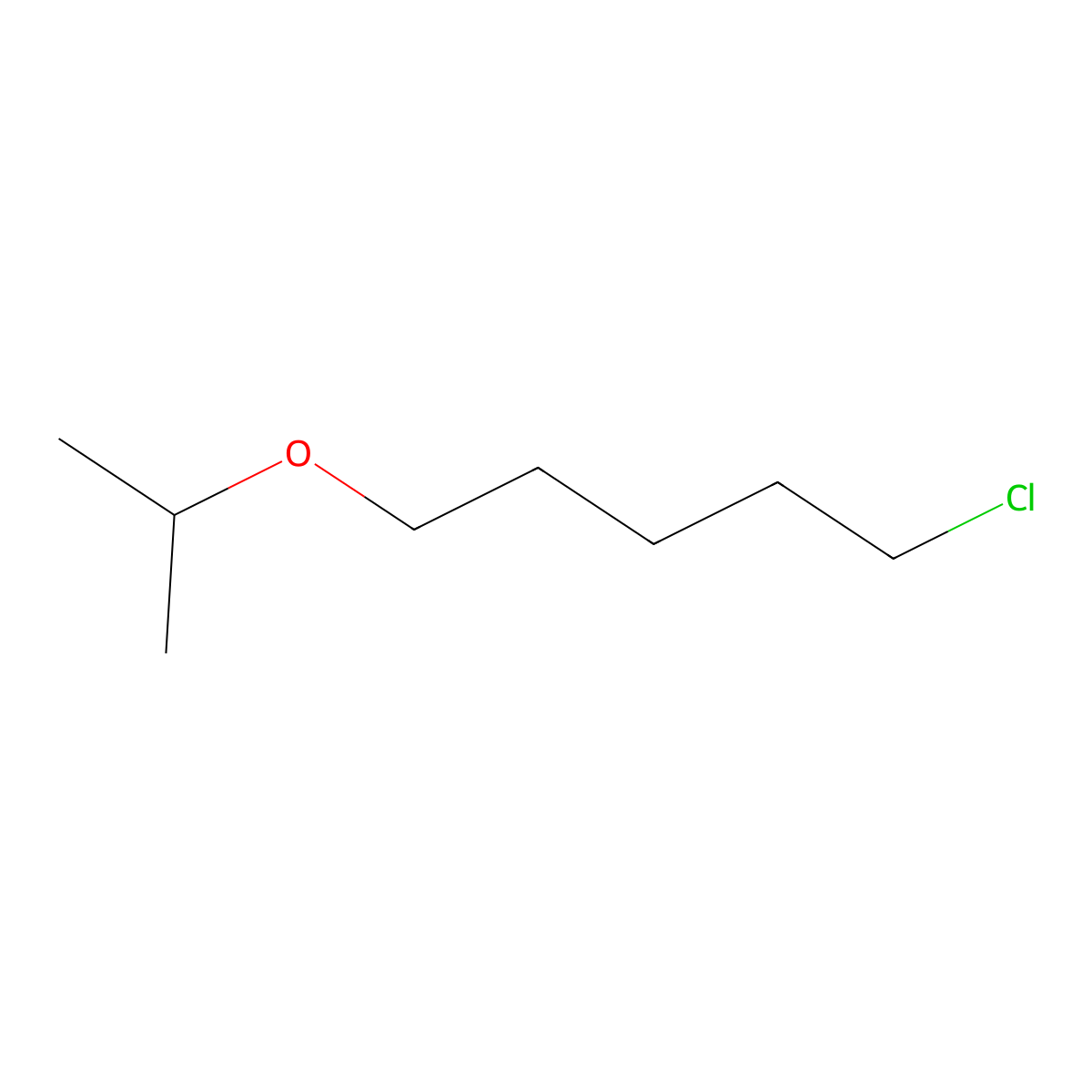 1-Chloro-5-(propan-2-yloxy)pentane molecular structure, CAS 1097787-42-2