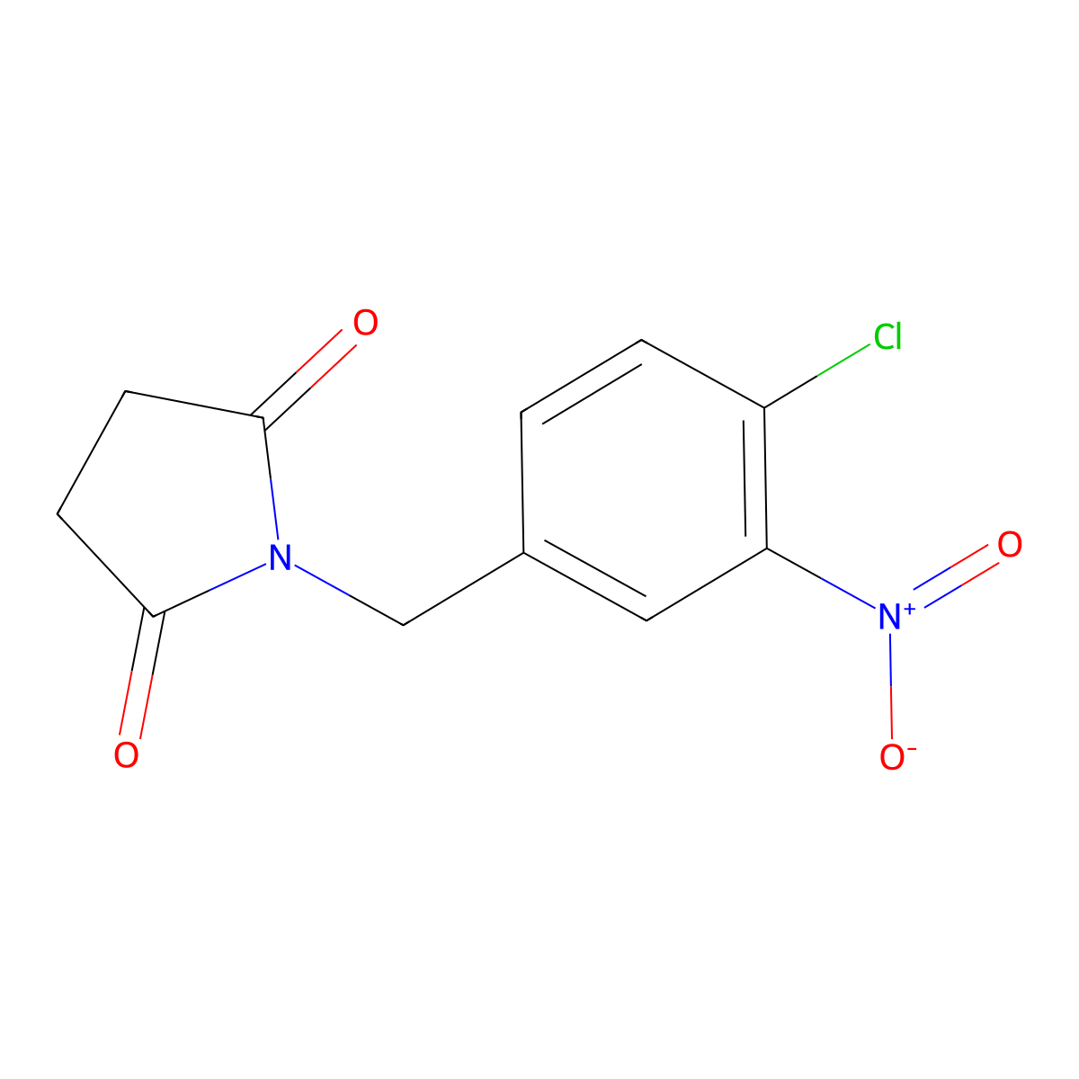 1-[(4-Chloro-3-nitrophenyl)methyl]pyrrolidine-2,5-dione molecular structure, CAS 1097788-45-8