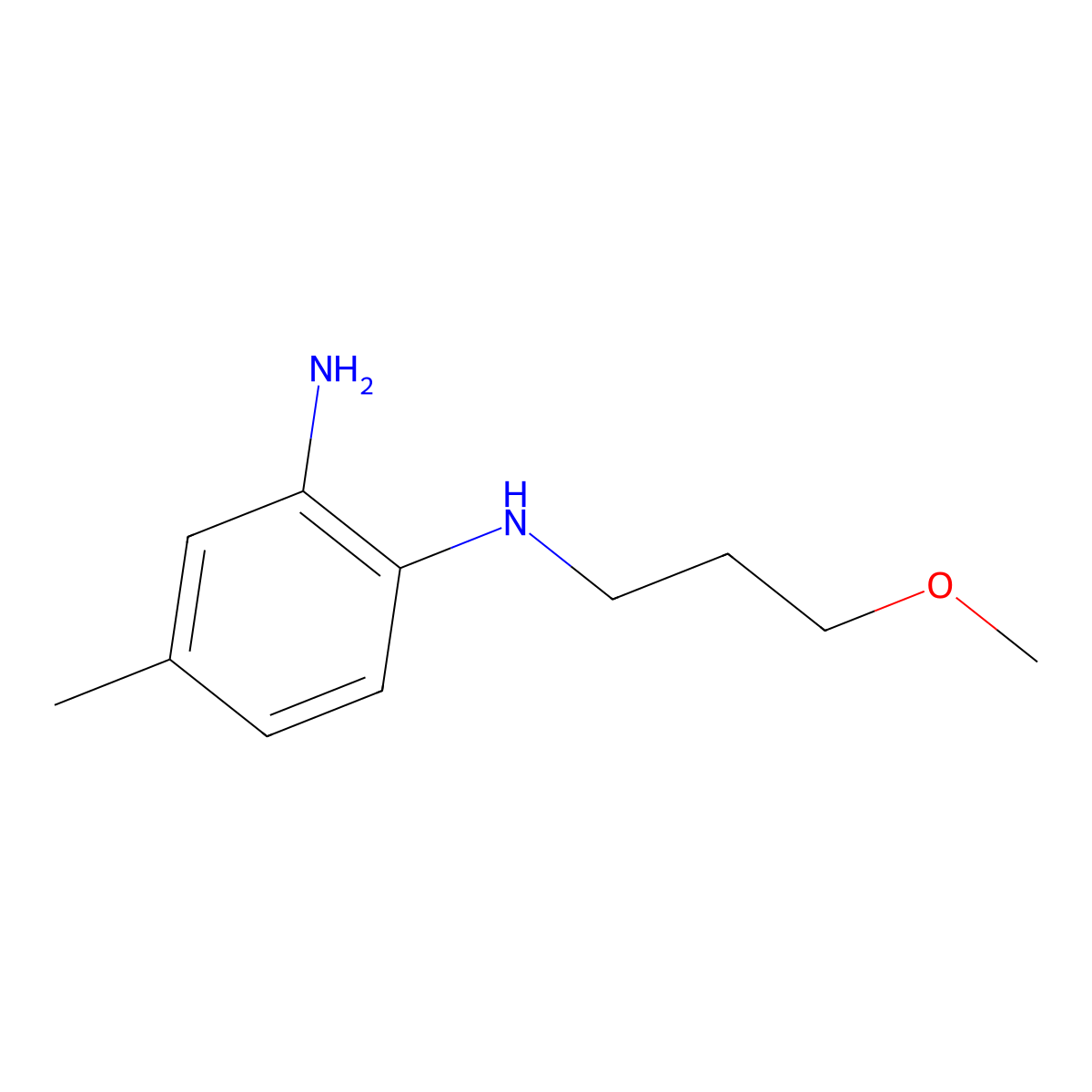 N1-(3-Methoxypropyl)-4-methylbenzene-1,2-diamine molecular structure, CAS 1097791-59-7