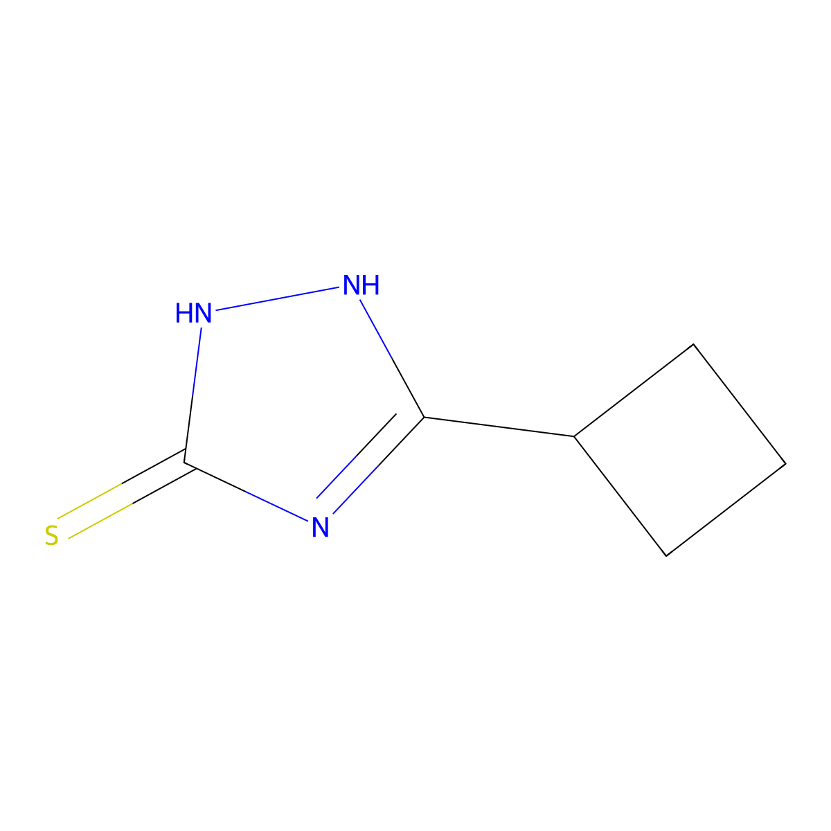 5-Cyclobutyl-1H-1,2,4-triazole-3-thiol molecular structure, CAS 1097794-73-4