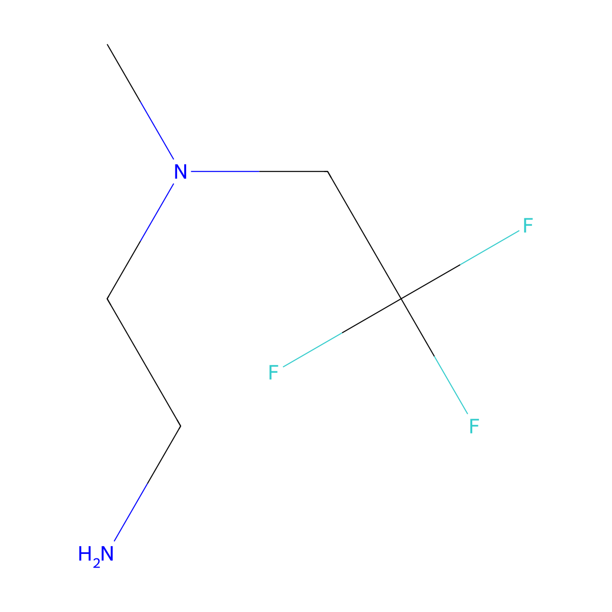 (2-Aminoethyl)(methyl)(2,2,2-trifluoroethyl)amine molecular structure, CAS 1097796-53-6