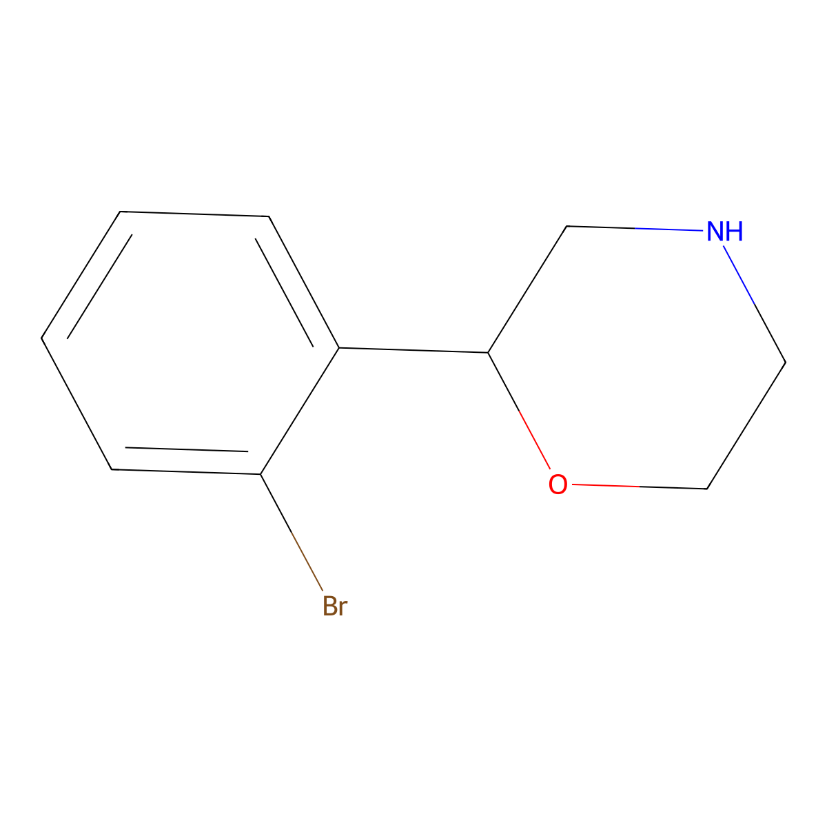 2-(2-Bromophenyl)morpholine molecular structure, CAS 1097796-83-2