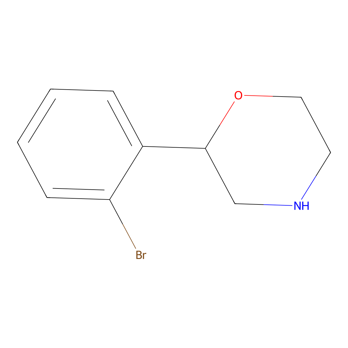 2-(2-Bromophenyl)morpholine molecular structure, CAS 1097796-83-2
