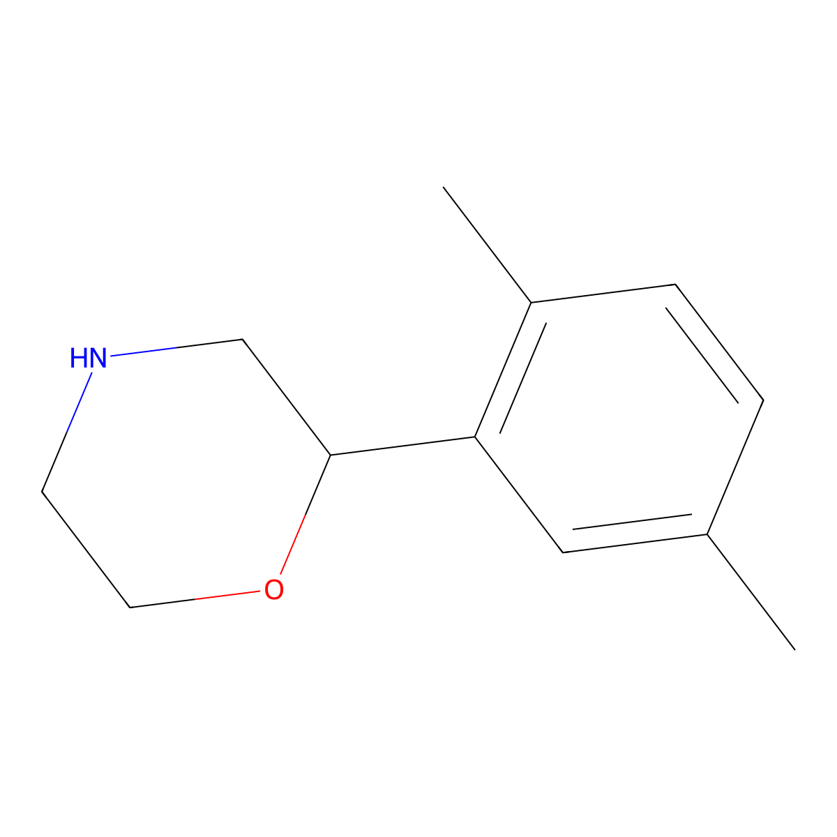 2-(2,5-Dimethylphenyl)morpholine molecular structure, CAS 1097797-12-0