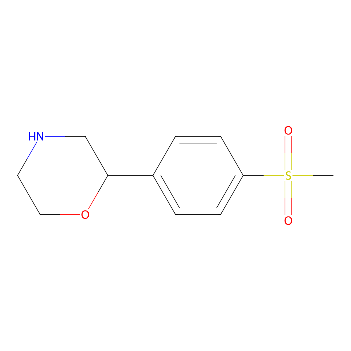 2-(4-Methanesulfonylphenyl)morpholine molecular structure, CAS 1097797-22-2