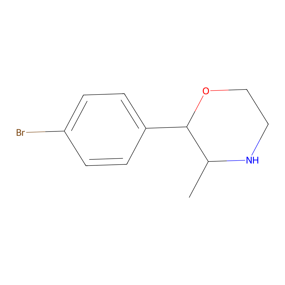2-(4-Bromophenyl)-3-methylmorpholine molecular structure, CAS 1097797-42-6