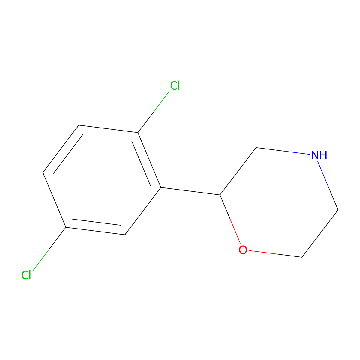 2-(2,5-Dichlorophenyl)morpholine molecular structure, CAS 1097797-74-4