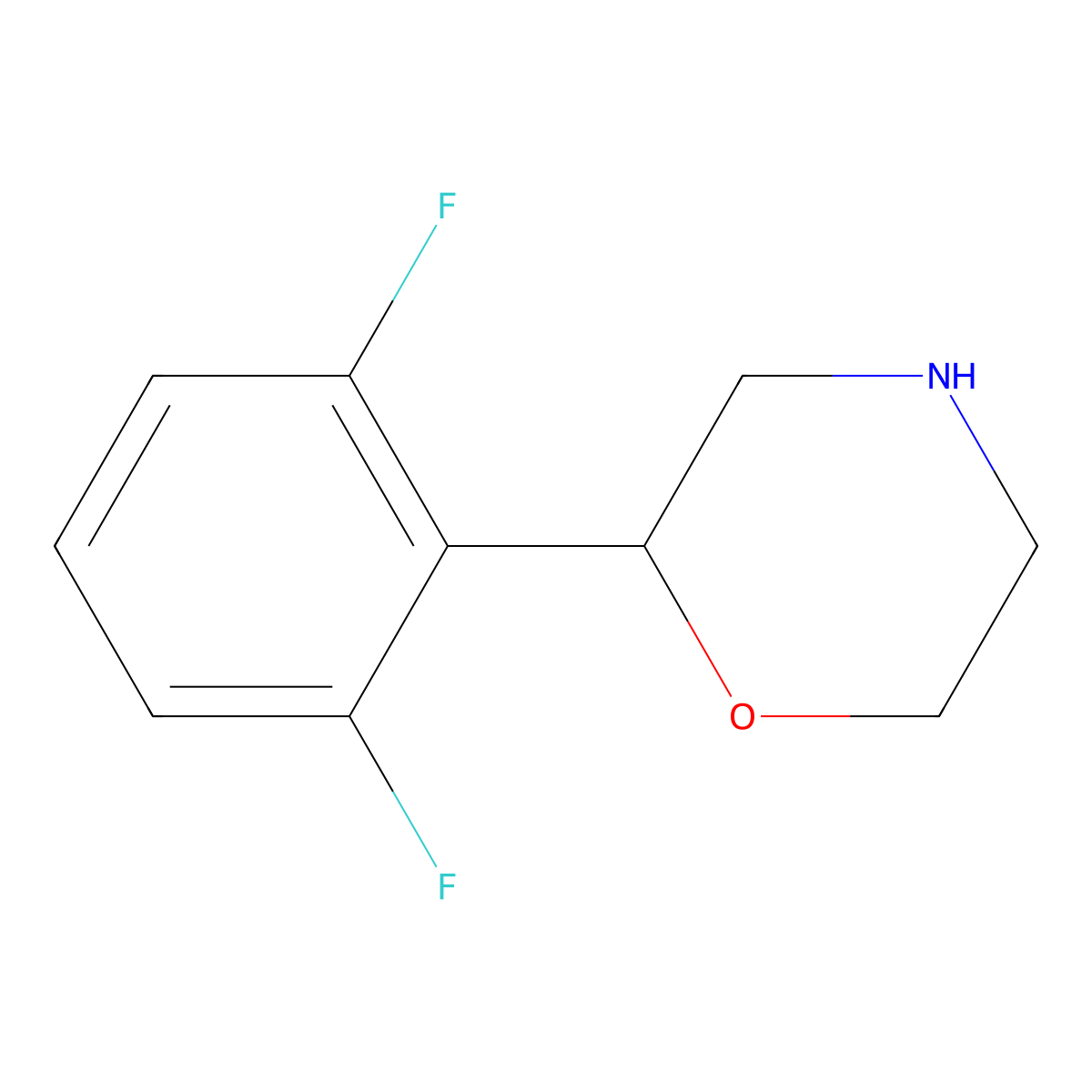 2-(2,6-Difluorophenyl)morpholine molecular structure, CAS 1097797-82-4