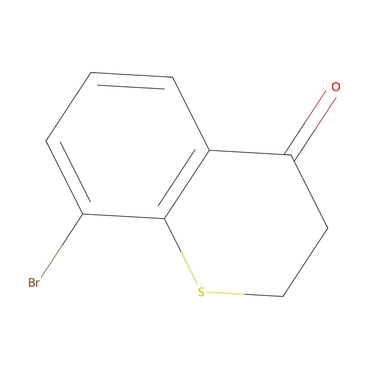 8-Bromothiochroman-4-one molecular structure, CAS 1097803-59-2
