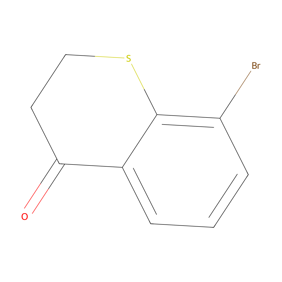 8-Bromothiochroman-4-one molecular structure, CAS 1097803-59-2