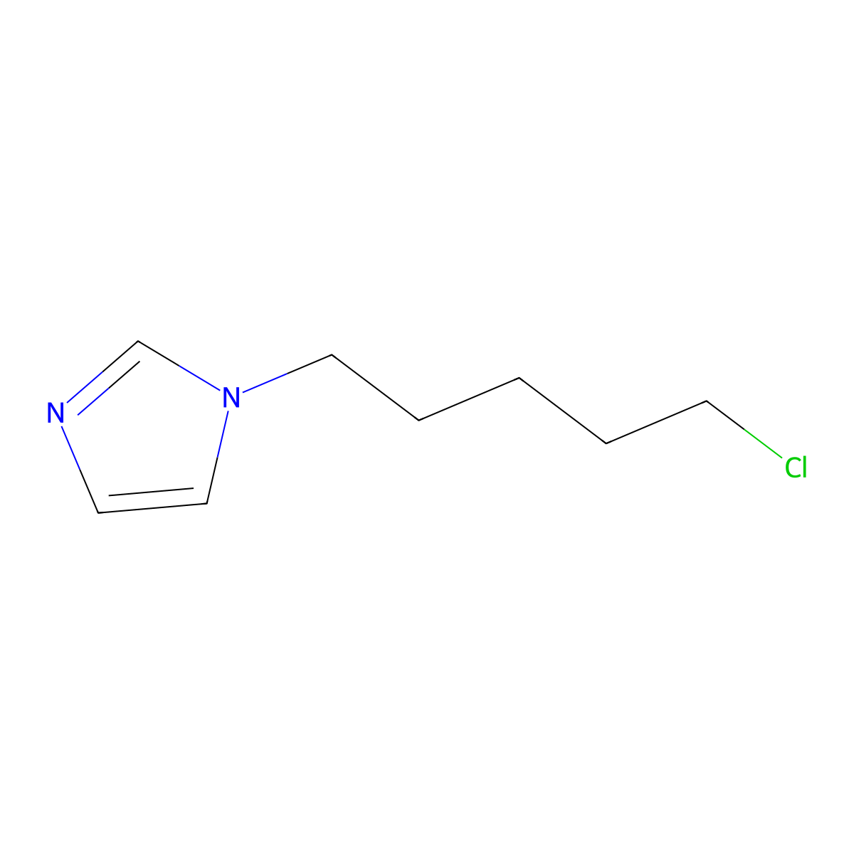 1-(5-chloropentyl)-1H-imidazole molecular structure, CAS 1097807-13-0
