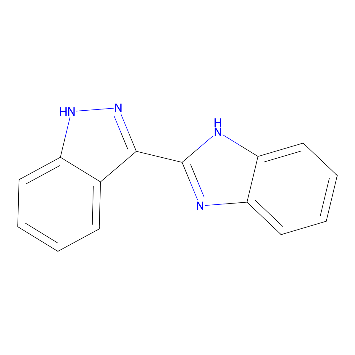 2-(2H-indazol-3-yl)-1H-1,3-benzodiazole molecular structure, CAS 1097816-83-5