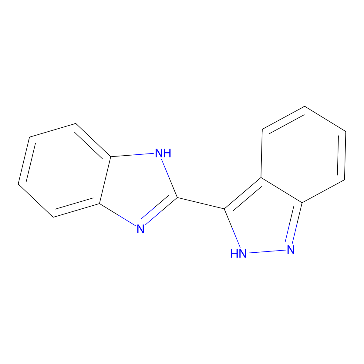 2-(2H-indazol-3-yl)-1H-1,3-benzodiazole molecular structure, CAS 1097816-83-5