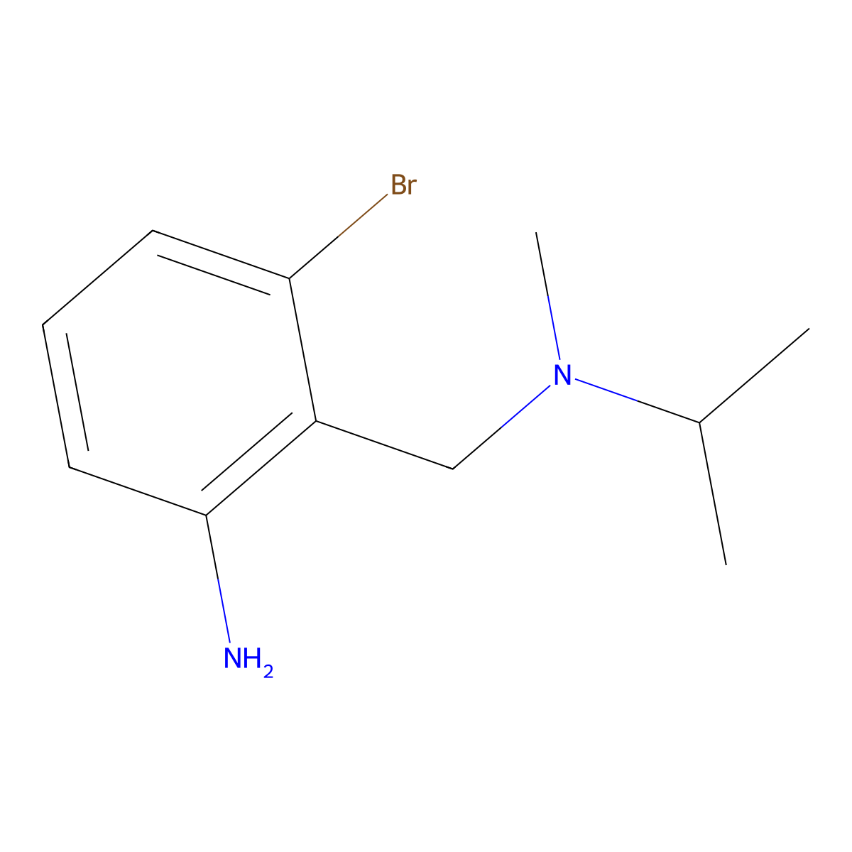 3-Bromo-2-{[methyl(propan-2-yl)amino]methyl}aniline molecular structure, CAS 1097819-54-9