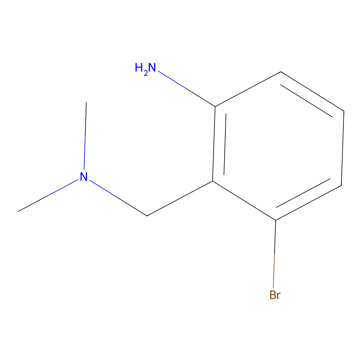 3-Bromo-2-[(dimethylamino)methyl]aniline molecular structure, CAS 1097820-03-5