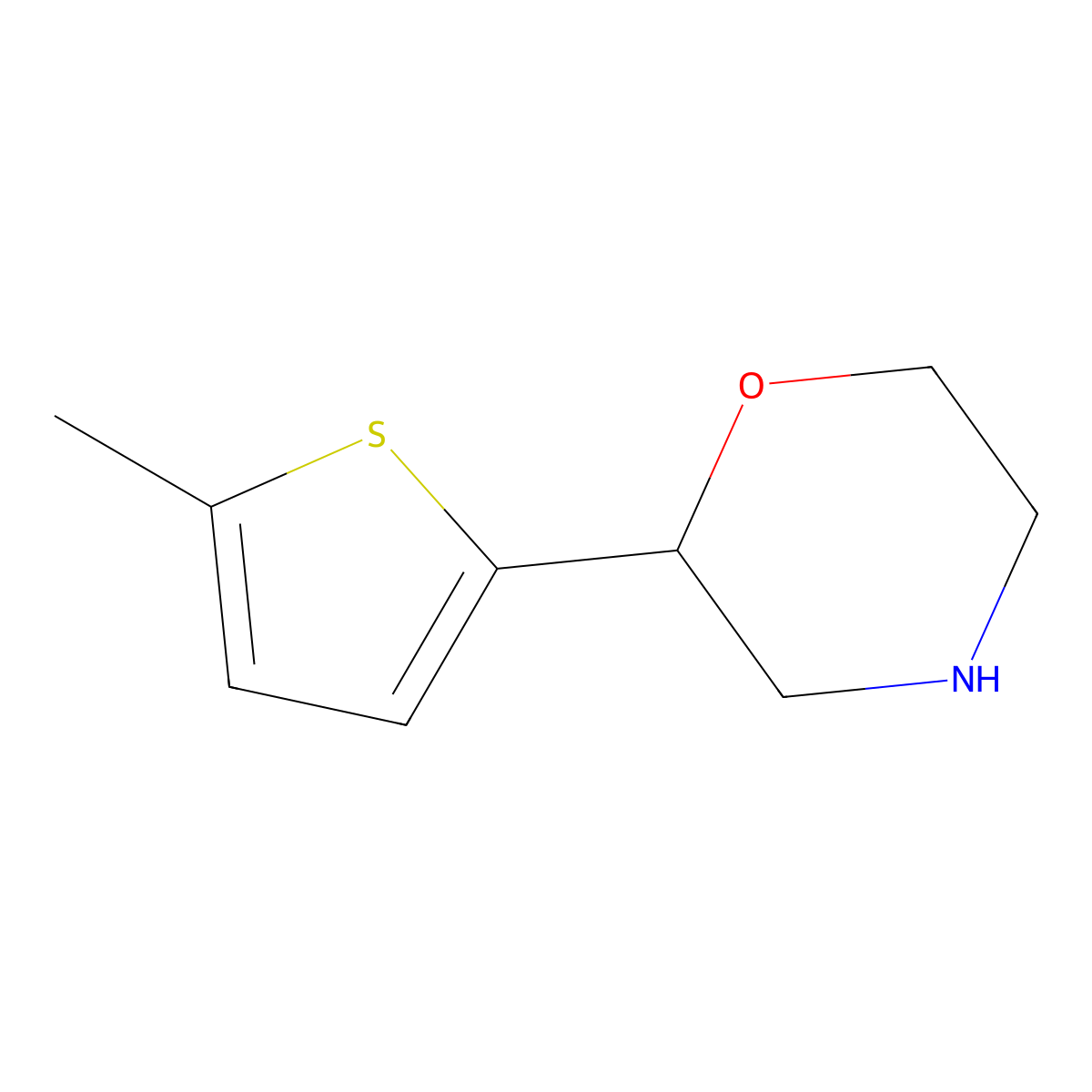 2-(5-Methylthiophen-2-yl)morpholine molecular structure, CAS 1097820-93-3
