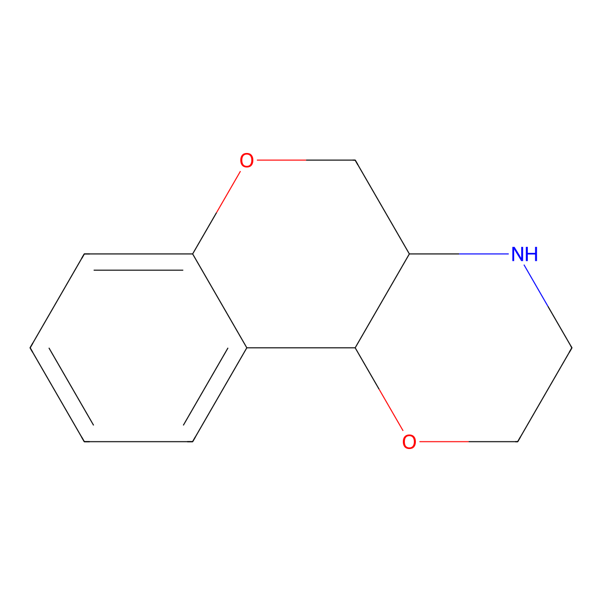 3,4,4A,10b-tetrahydro-2h,5h-chromeno[4,3-b][1,4]oxazine molecular structure, CAS 1097820-98-8