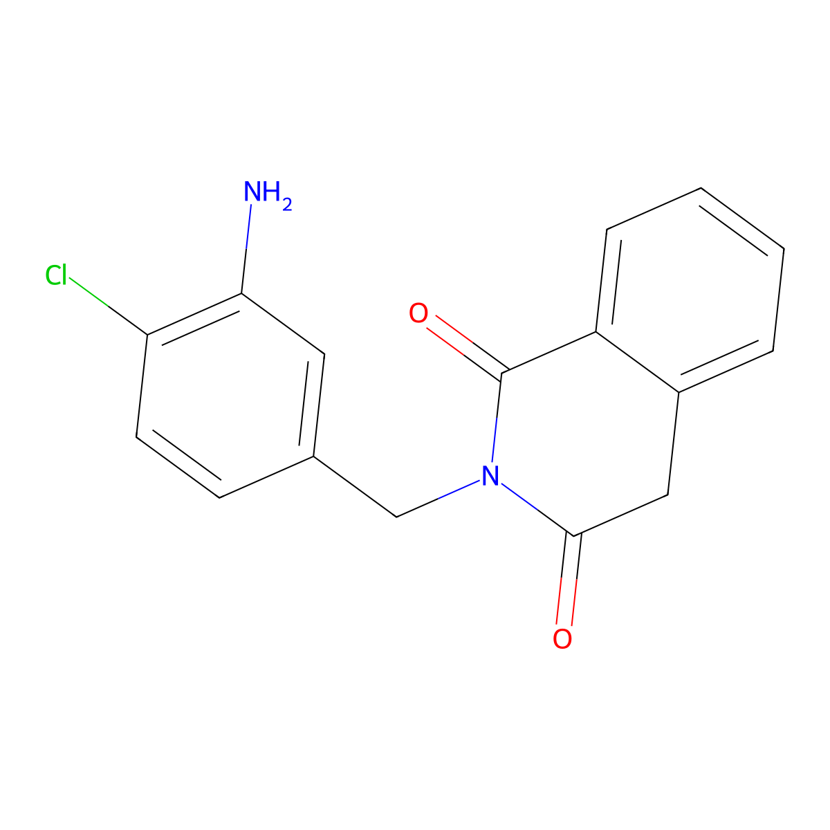 2-[(3-Amino-4-chlorophenyl)methyl]-1,2,3,4-tetrahydroisoquinoline-1,3-dione molecular structure, CAS 1097826-29-3