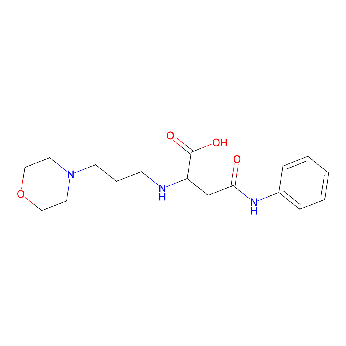 2-((3-Morpholinopropyl)amino)-4-oxo-4-(phenylamino)butanoic acid molecular structure, CAS 1097863-30-3