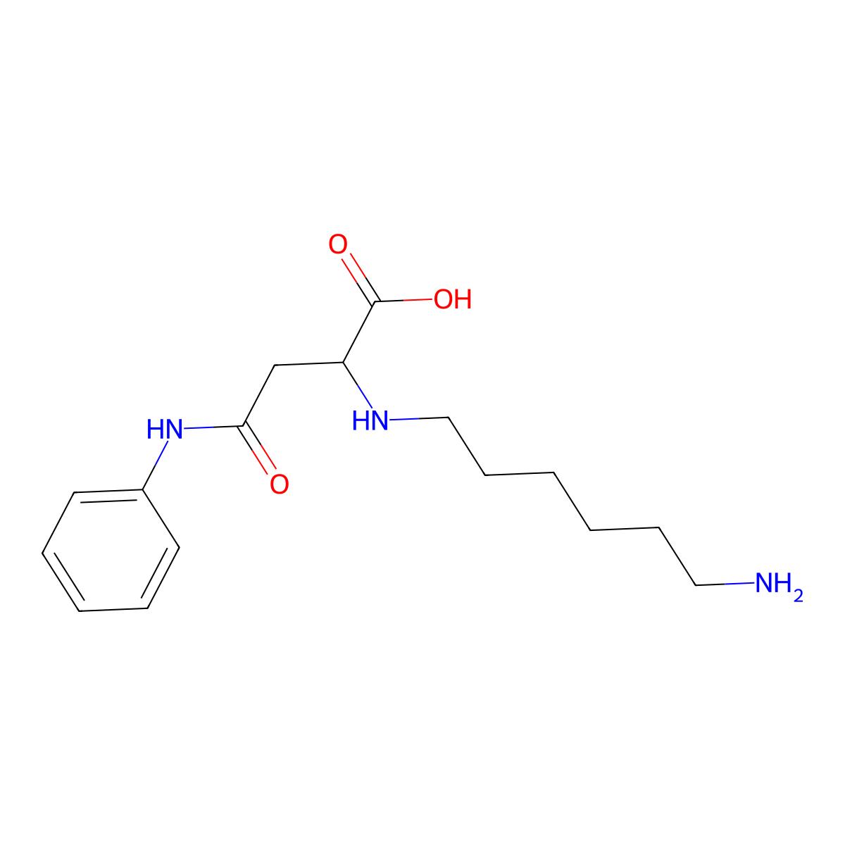 2-((6-Aminohexyl)amino)-4-oxo-4-(phenylamino)butanoic acid molecular structure, CAS 1097863-85-8